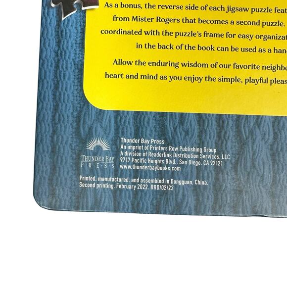 Mister Rogers Neighborhood Pieces of Wisdom (9) 96 Piece Jisaw Puzzle Book - Picture 3 of 8